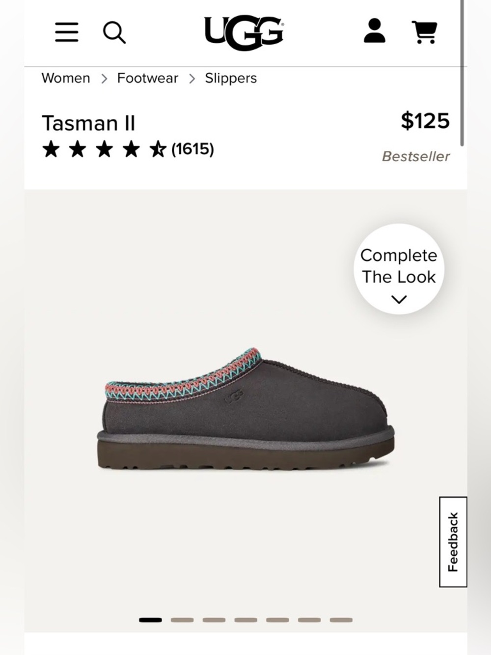 UGG Tasman II dark grey